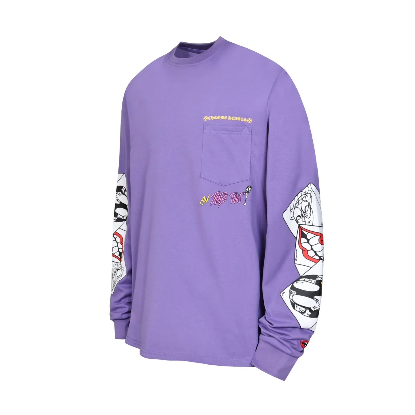 P160 Cross-border quantity model. If you pursue quality, please do not place an order. -Chrome Hearts/Chrome Hearts Sanskrit color printed graffiti✍️hot style long-sleeved T-shirt -High weight, high density and high quality. The wool is soft, delicate and skin-friendly. Soft and silky to the touch. Excellent warmth and skin-friendly properties.